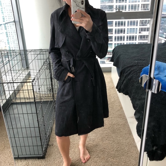 Nasty Gal Jackets & Blazers - Charcoal Trench Coat Nasty Gal Jackets & Blazers - Charcoal Trench Coat